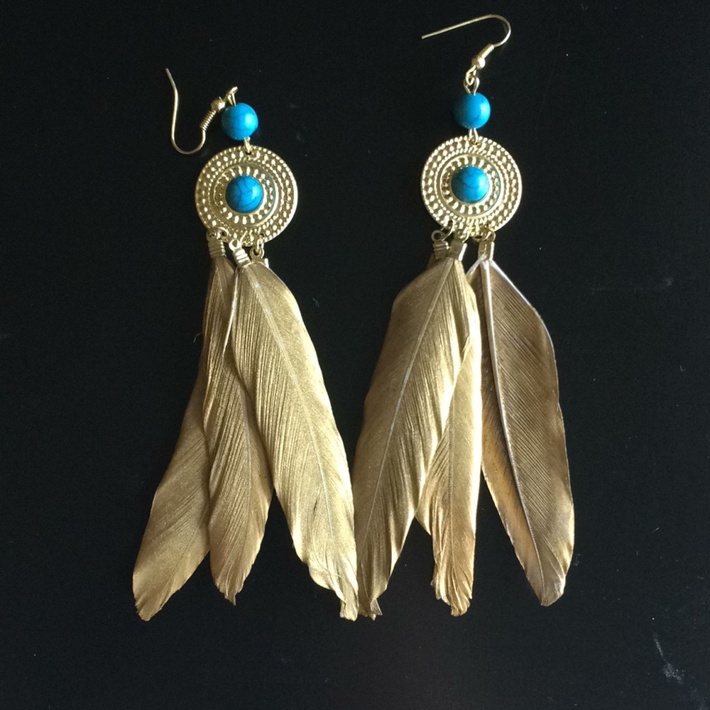 Feather earrings